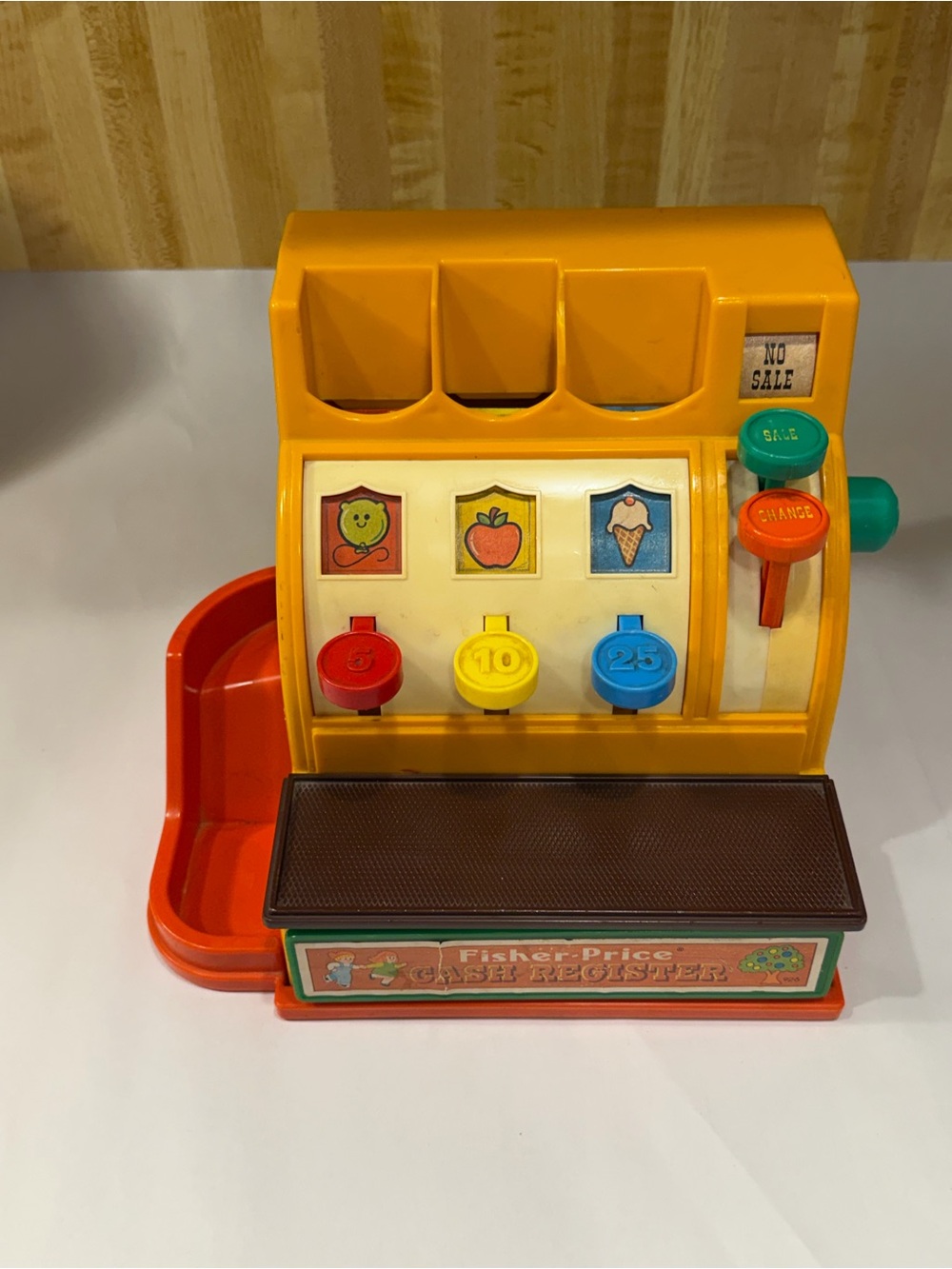 Vintage 1974 Fisher-Price Cash Register With Original Coins
